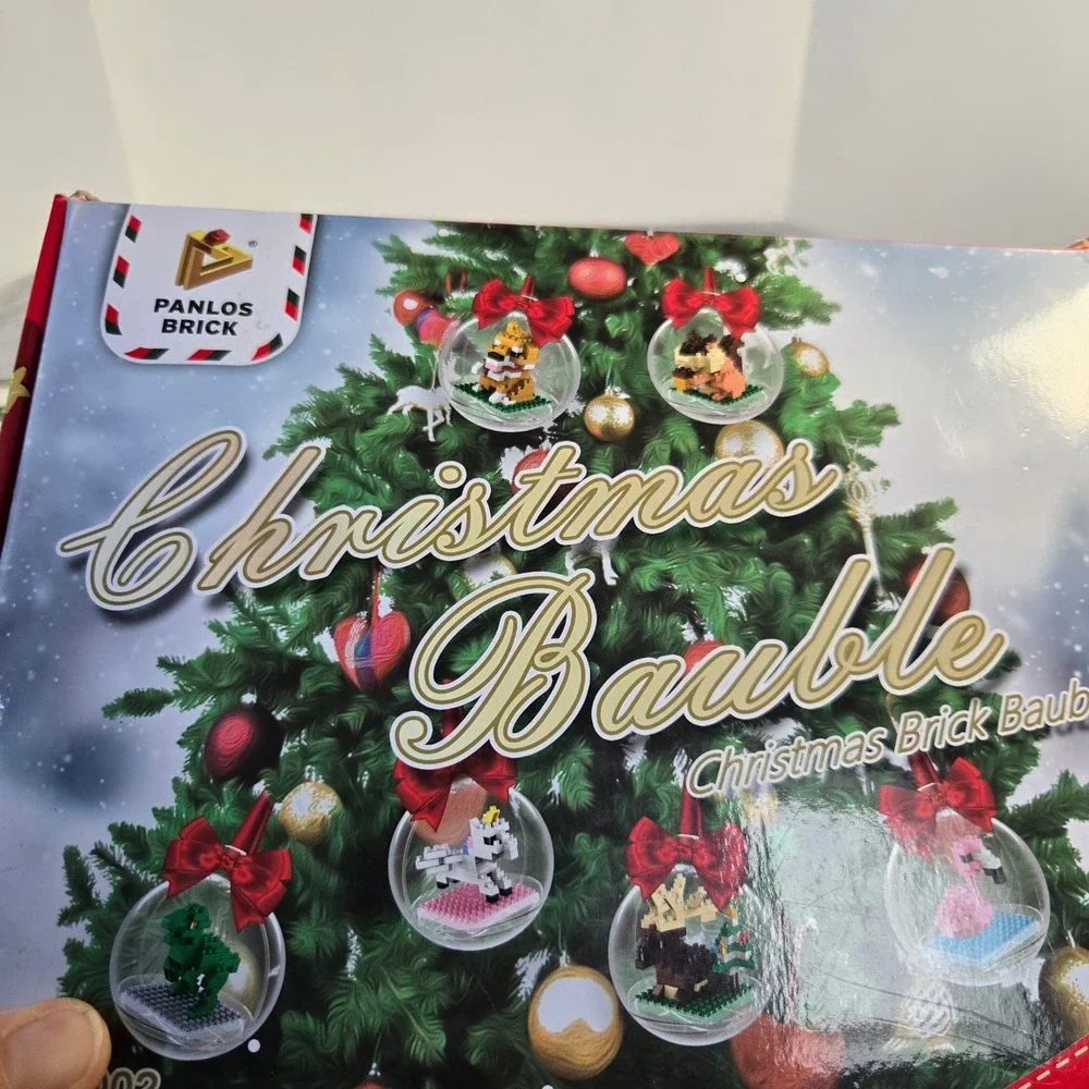 Panlos Brick Christmas Bauble 6-Pack Building Block Ornaments Set YMS002 Holiday